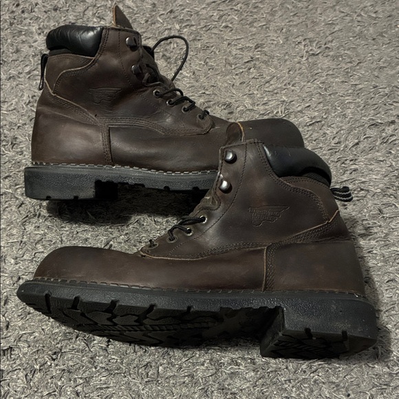 Red wing brown boots main image 4